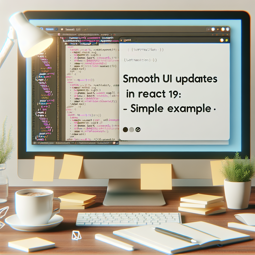 Actualizaciones Suaves de UI en React 19 con useTransition: Ejemplo Simple