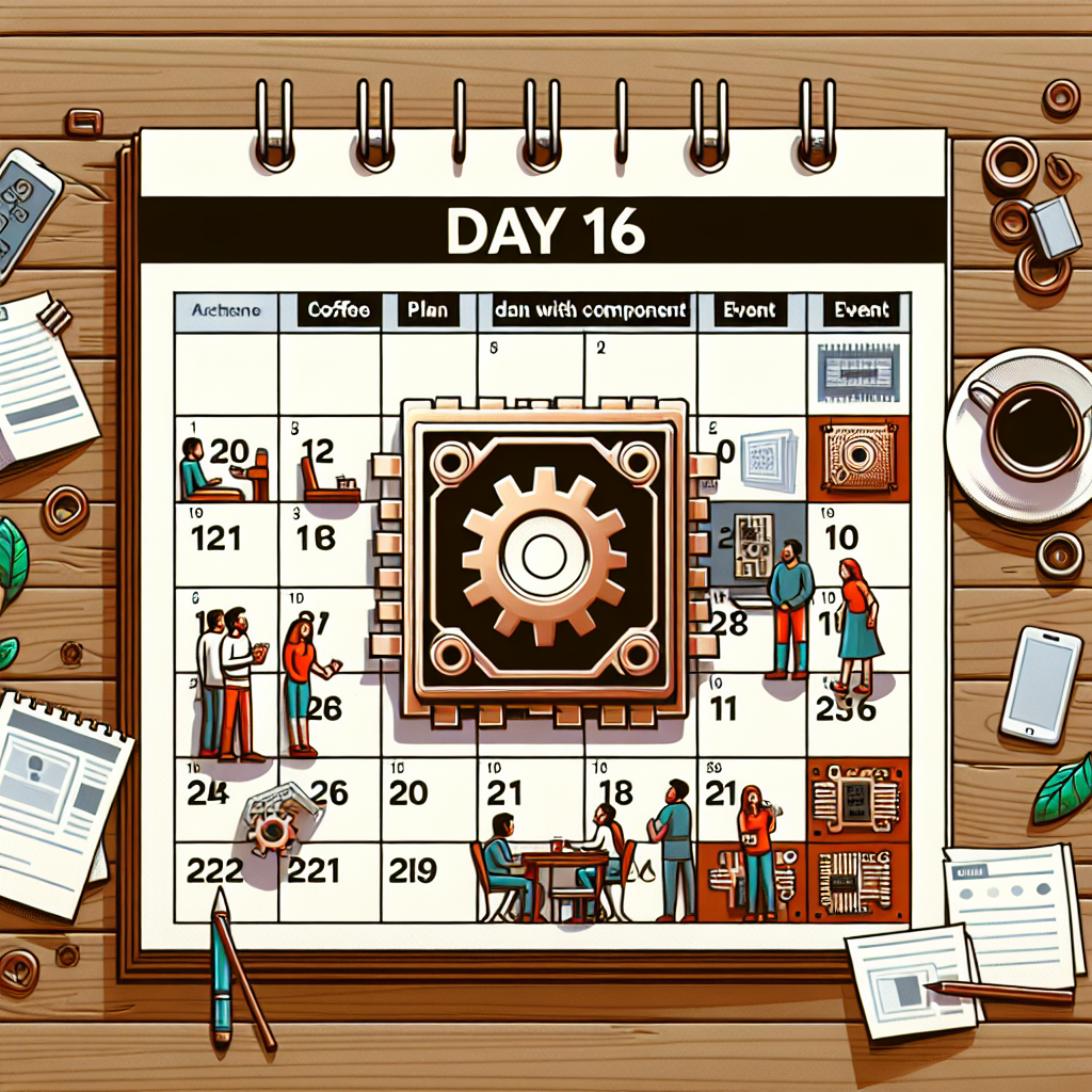 Día 16: Plan de Café con Evento de Componente