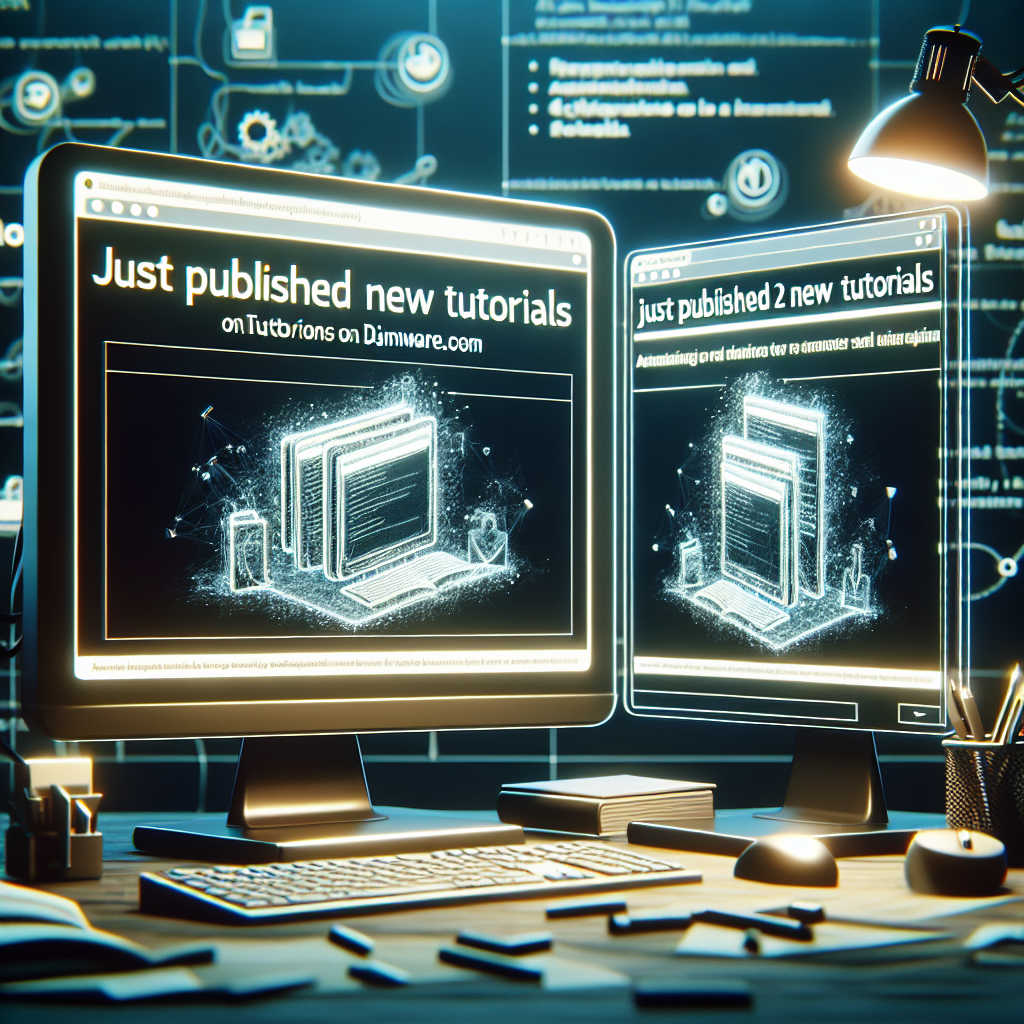 Acabo de publicar dos tutoriales nuevos en Djamware.com