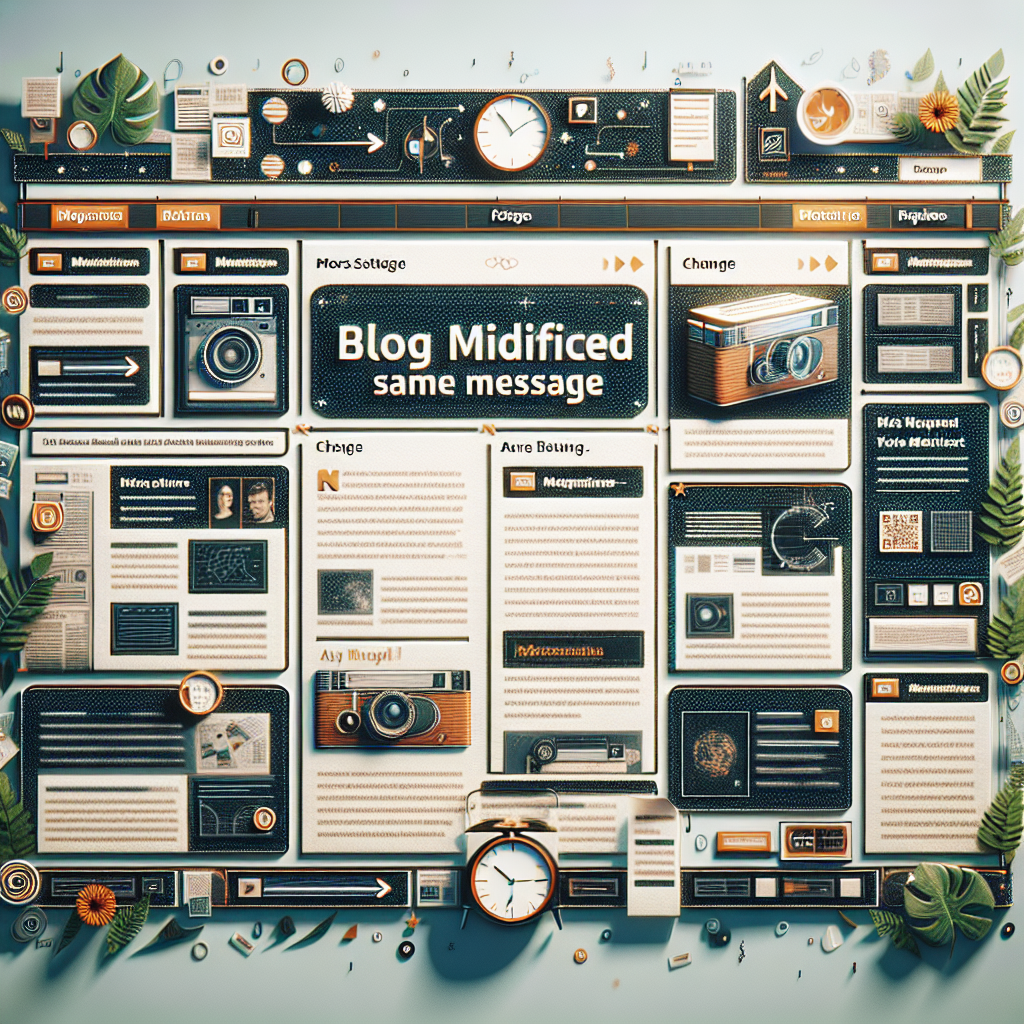 Blog Modificado, Mismo Mensaje