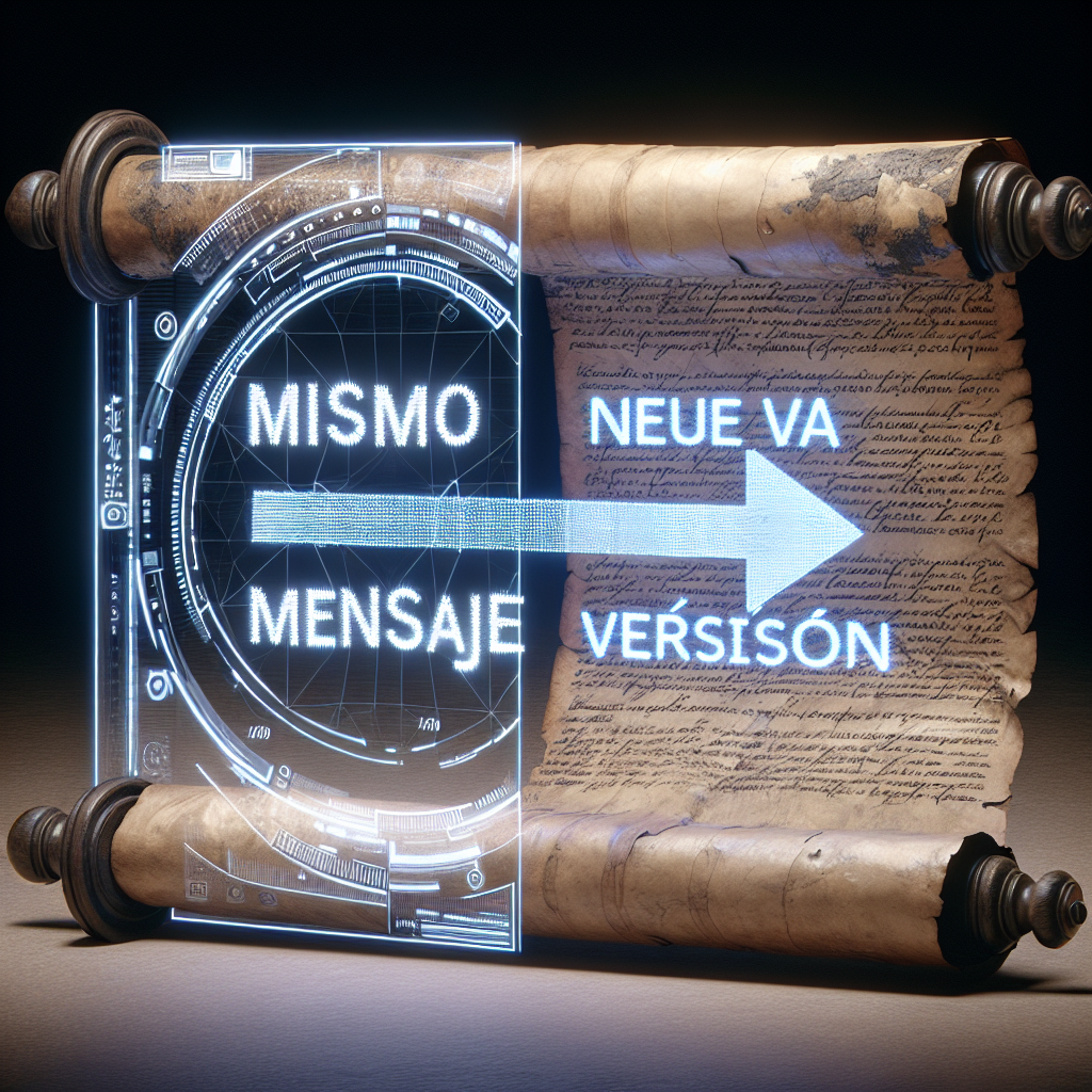 Mismo mensaje, nueva versión