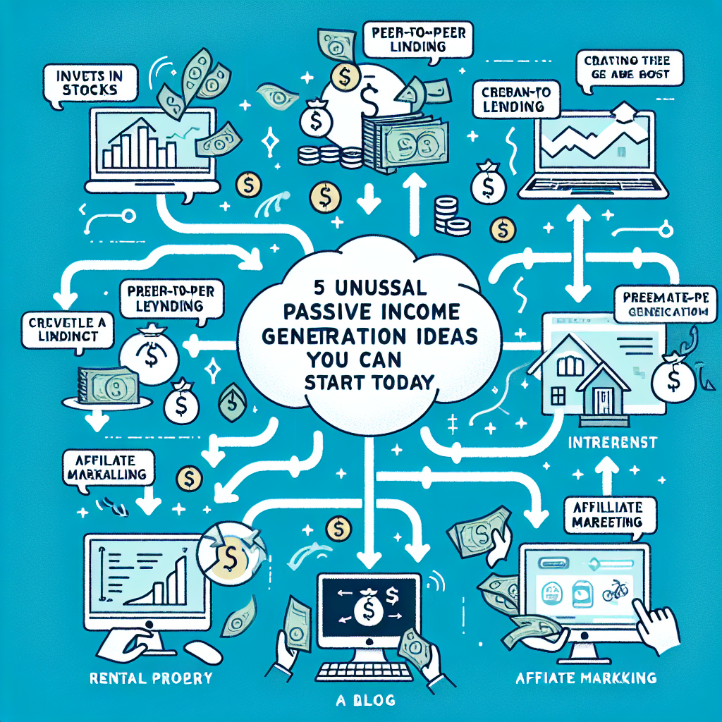 5 ideas para generar ingresos pasivos fuera de lo común que puedes empezar hoy