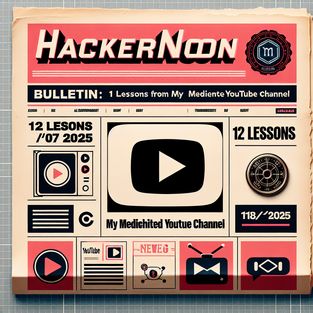 El Boletín de HackerNoon: 12 Lecciones de mi Canal de YouTube Mediocre (18/07/2025)