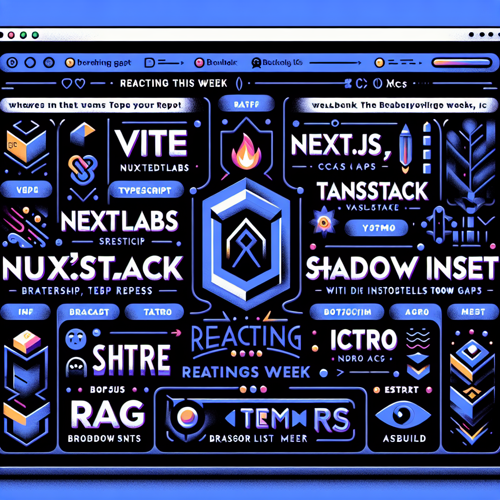 Reactando esta semana: Vite, Next.js, NuxtLabs, shadcn, TanStack, Valtio, XState, RHF | Unistyles, Rag, Shadow Insets, Ignite, Metro, RN 0.81 RC | TypeScript, CSS Gaps, Browserlist-rs, Biome, Astro, esbuild