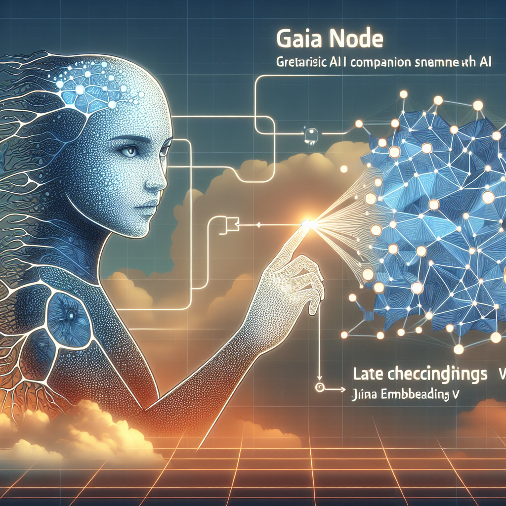 Crea tu propio compañero de IA: Gaia Node y Jina Embeddings v4 con Late Chunking