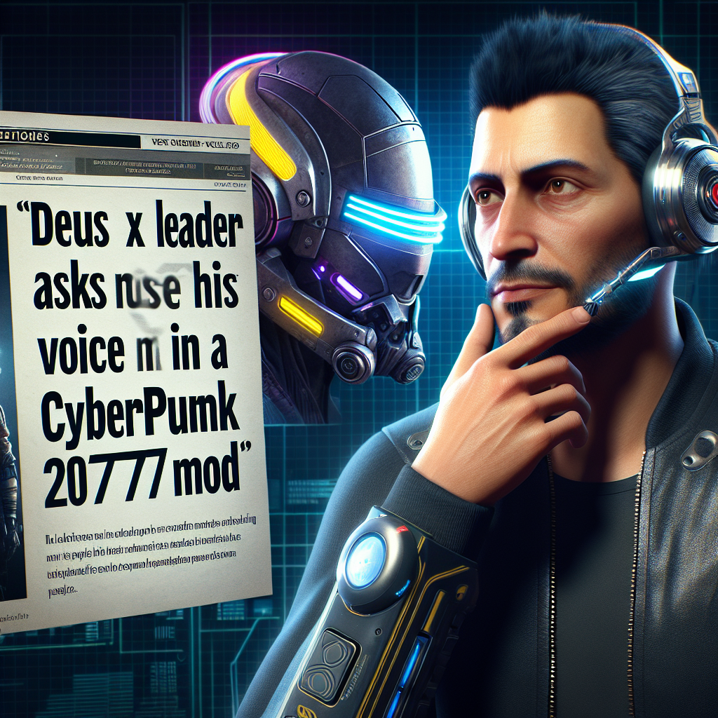 El líder de Deus Ex no quiere que uses su voz en un mod de Cyberpunk 2077