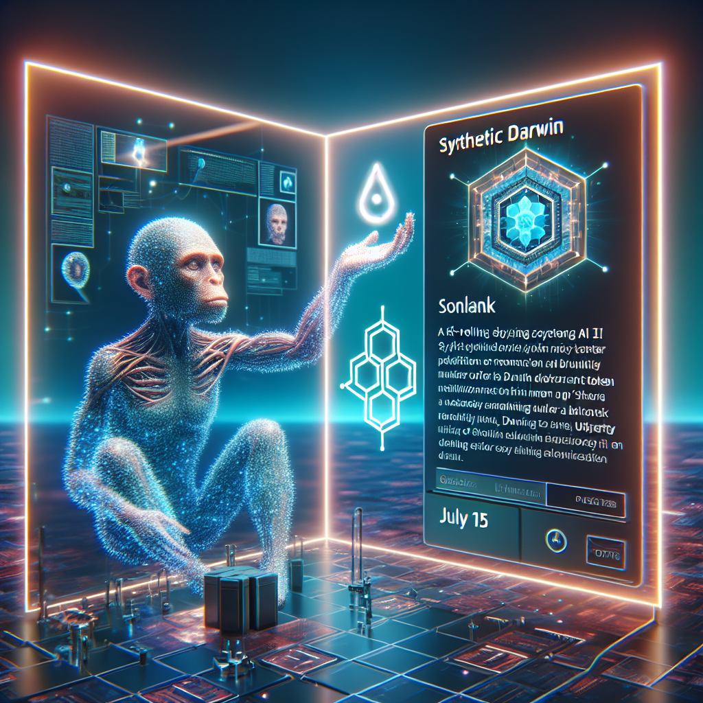 Darwin Sintético: IA Autoevolutiva a Lanzar Token de Utilidad en Solana el 15 de Julio
