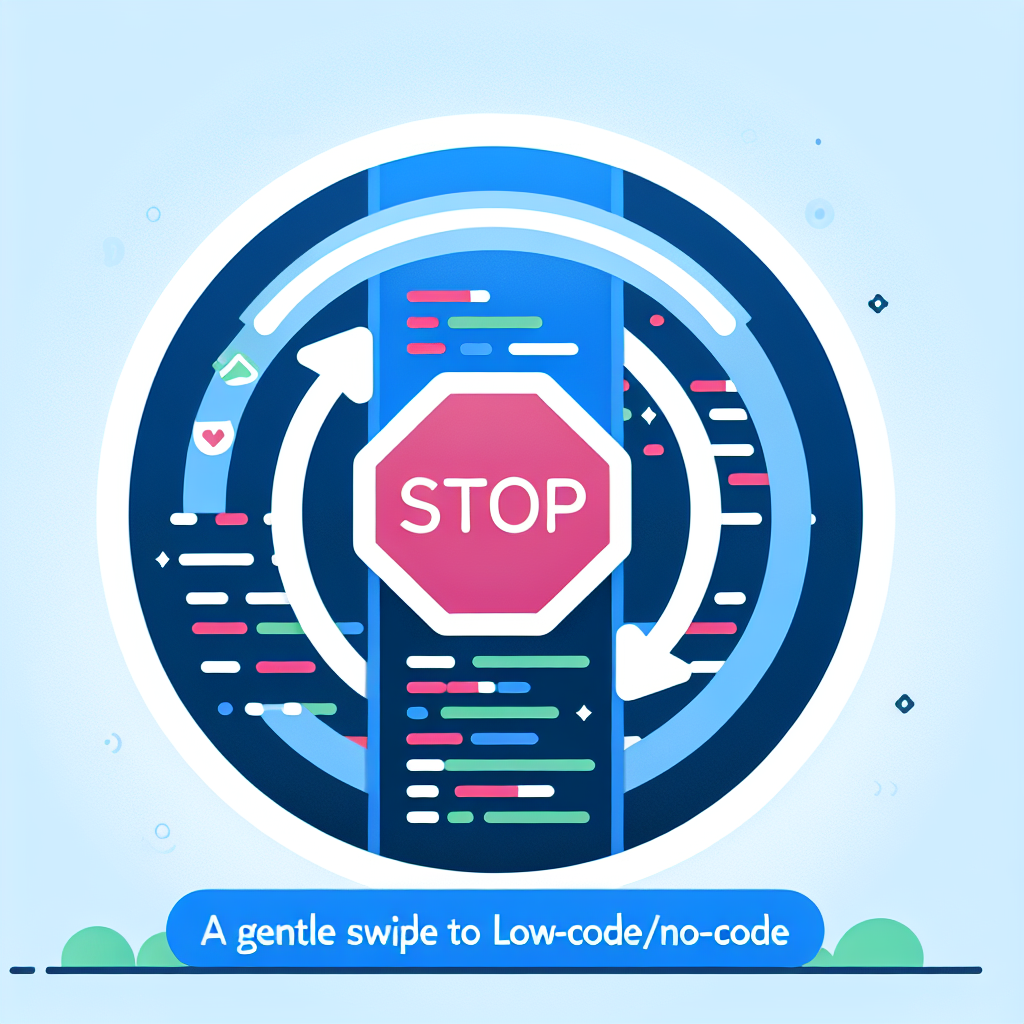 Detén el scroll, desliza: guía suave de low-code/no-code